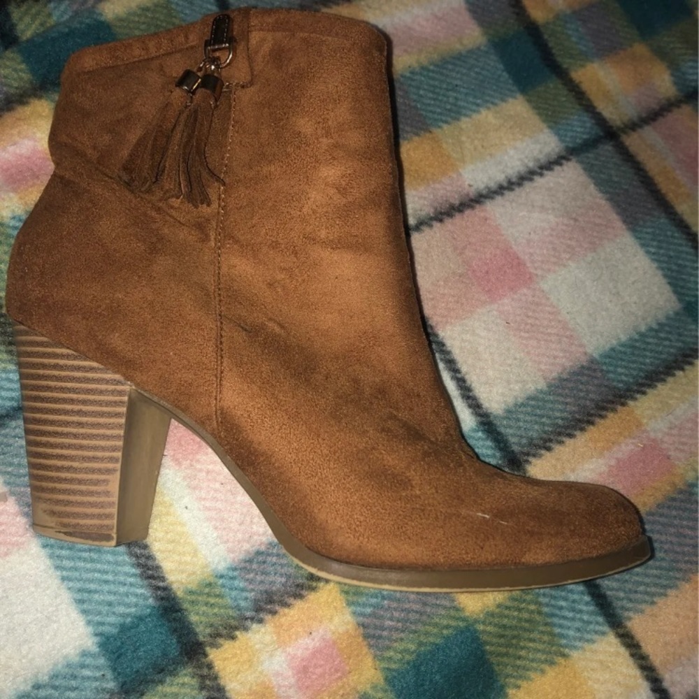 Brown Booties Size 9